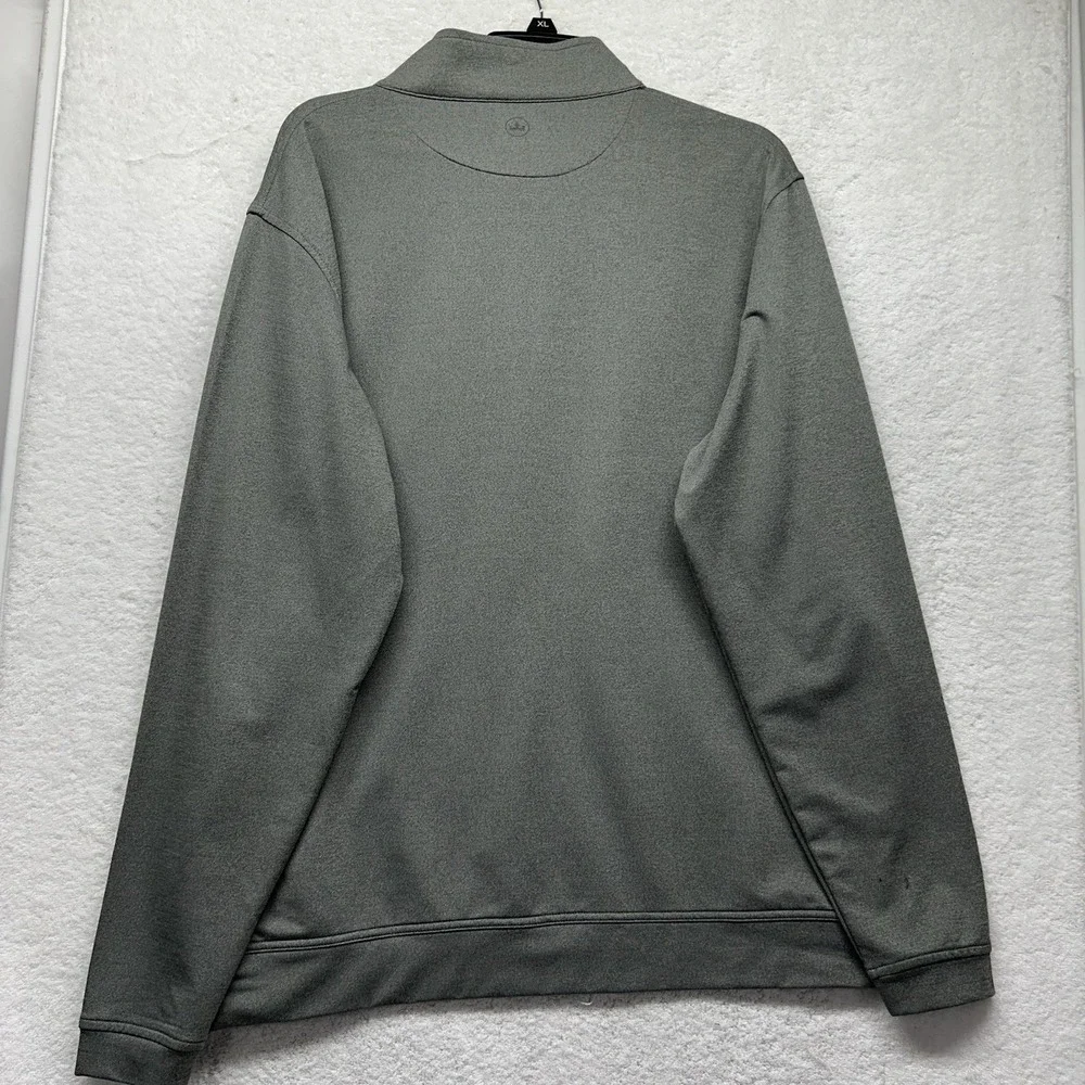 Peter Millar Mens Size XL Gray Perth Performance 1/4 Zip Athletic Shirt (K6)